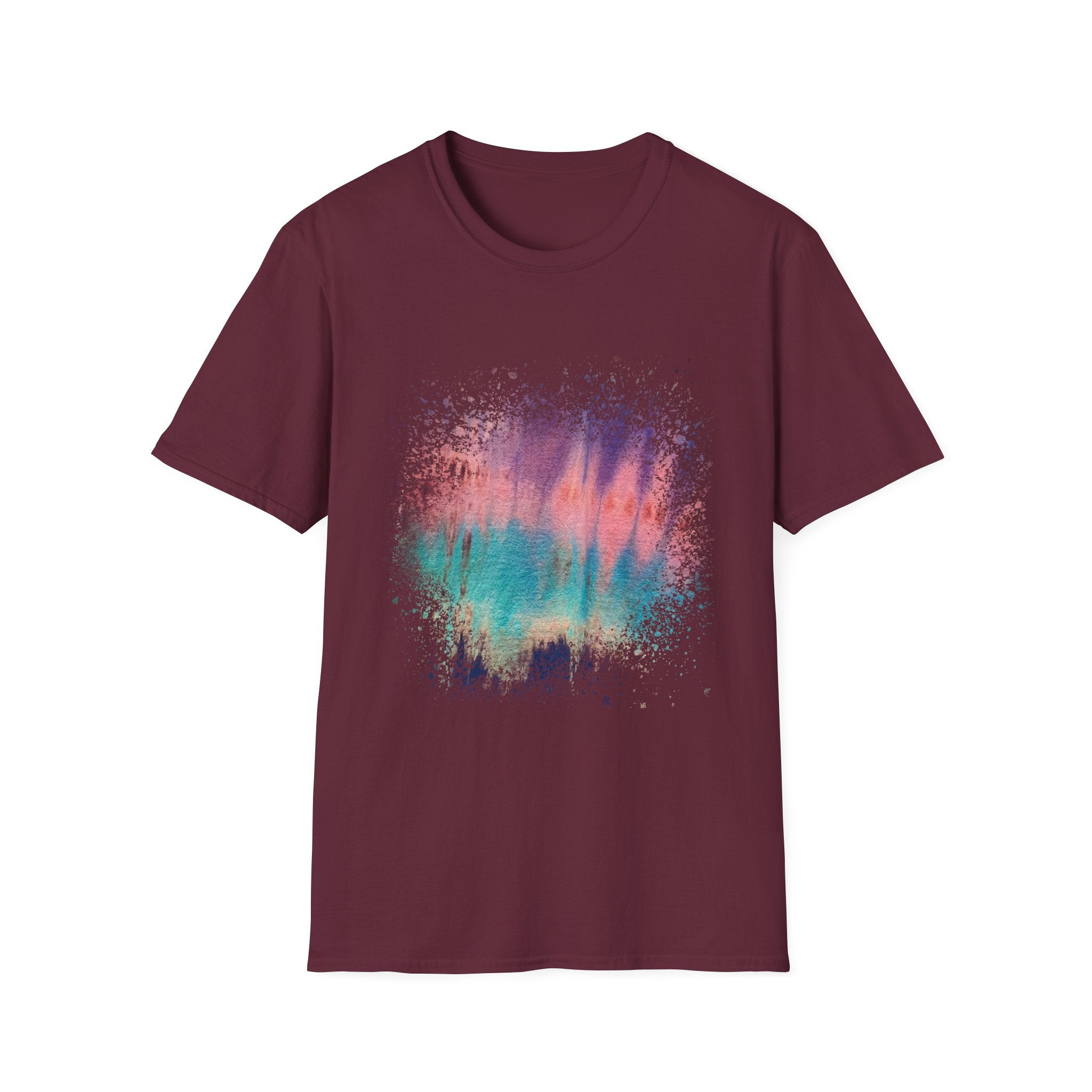 Momentum 2:  Colorful Abstract Unisex T-Shirt | Softstyle Tee for Casual Outings, Gifts, Festivals, Summer Vibes, Daily Wear