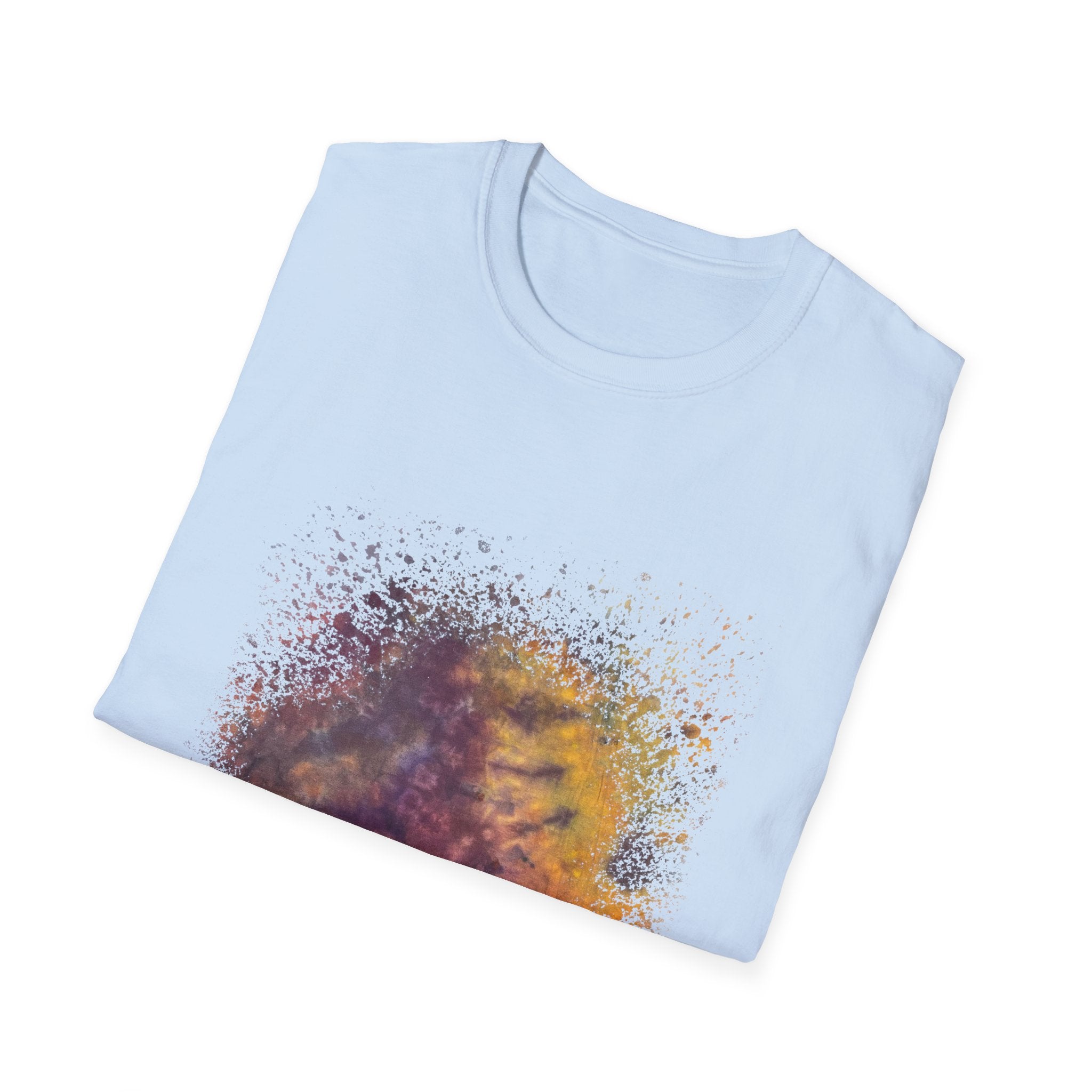 Amber Prerogative 2:  Colorful Splash Unisex Softstyle T-Shirt, Casual Wear, Gift for Art Lovers, Summer Fashion, Vibrant Graphic Tee