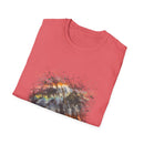 Asteroid Menace 2:  Artistic Abstract Unisex Softstyle T-Shirt | Trendy Graphic Tee, Casual Wear, Unique Fashion Gift, Art Lover Apparel, Everyday Comfort