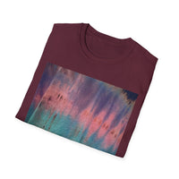 MOMENTUM: Northern Lights inspired, Edgy, Vibrant Tie-Dye Unisex T-Shirt, Softstyle Tee for Summer, Casual Wear, Fashion Statement, Gift for Friends, Festival Outfit, Relaxed Fit