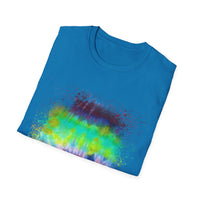 Sidewinder Showdown 2:  Vibrant Artistic Drip T-Shirt, Colorful Graphic Tee, Unisex Rainbow Shirt, Casual Wear, Gift for Art Lovers, Summer Fashion