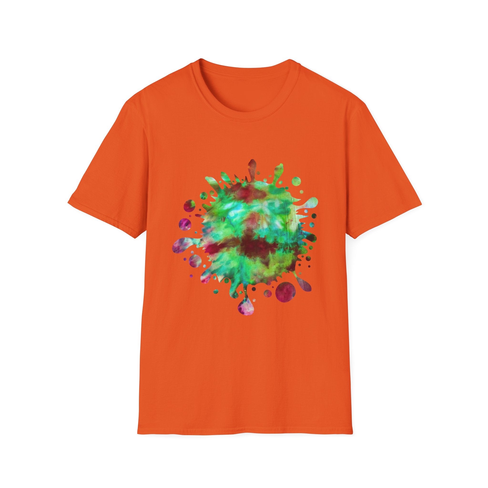 Autumn Infusion 2:  Vibrant Splash T-Shirt - Artsy Graphic Tee for Creatives, Casual Wear, Unique Gift, Summer Style, Colorful Fashion