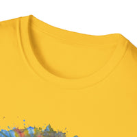 Watermelon Krush 2:  Colorful Spiral Tie-Dye Unisex Softstyle T-Shirt, Summer Vibes Shirt, Festival Apparel, Gift for Her, Boho Fashion