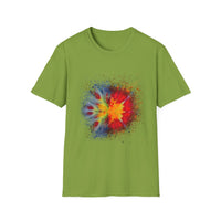 Supersonic 2:  Vibrant Splash Art Unisex T-Shirt, Colorful Tee, Casual Wear, Festival Shirt, Graphic Tee, Gift for Art Lovers