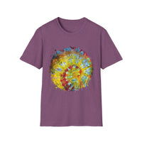 Habanero Helix 2:  Vibrant Tie-Dye Unisex T-Shirt, Retro Graphic Tee, Casual Wear, Unique Gift, Festival Fashion, Summer Apparel