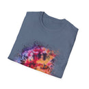 Serenade 2:  Vibrant Drip Artistic T-Shirt, Unisex Softstyle Tee, Colorful Streetwear, Graphic Tee, Casual Artwear, Trendy Summer Shirt