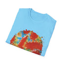 Orange Krush 2:  Tie-Dye Krush Unisex Softstyle T-Shirt, Vibrant Casual Tee, Bohemian Top, Festival Wear, Gift for Music Lovers