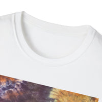 AMBER PREROGATIVE: Smash style Bohemian Tie-Dye T-Shirt, Unisex Casual Wear, Summer Festival Top, Gift for Music Lovers, Eco-Friendly Fashion