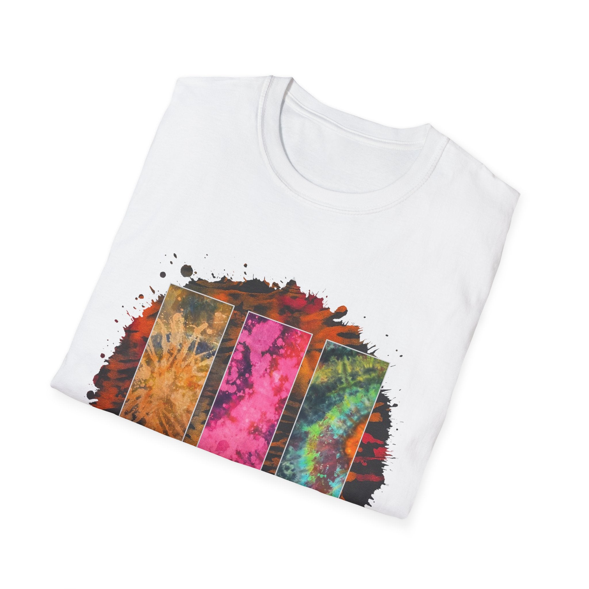 Firestone 2:  Vibrant Tie-Dye Unisex T-Shirt, Colorful Casual Tee, Summer Festival Shirt, Gift for Friends, Boho Style Apparel