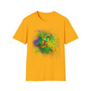 ANEMONE:  Cosmic, vibrant Tie-Dye Unisex Softstyle T-Shirt, Casual Wear, Summer Festival Shirt, Comfortable Everyday Tee, Gift for Friends