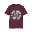 CROSS ROAD: Gritty, graphite style...  Trendy Tie-Dye Unisex Softstyle T-Shirt | Casual, Chic, Gift Idea, Festival Wear, Everyday Fashion