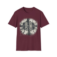 CROSS ROAD: Gritty, graphite style...  Trendy Tie-Dye Unisex Softstyle T-Shirt | Casual, Chic, Gift Idea, Festival Wear, Everyday Fashion