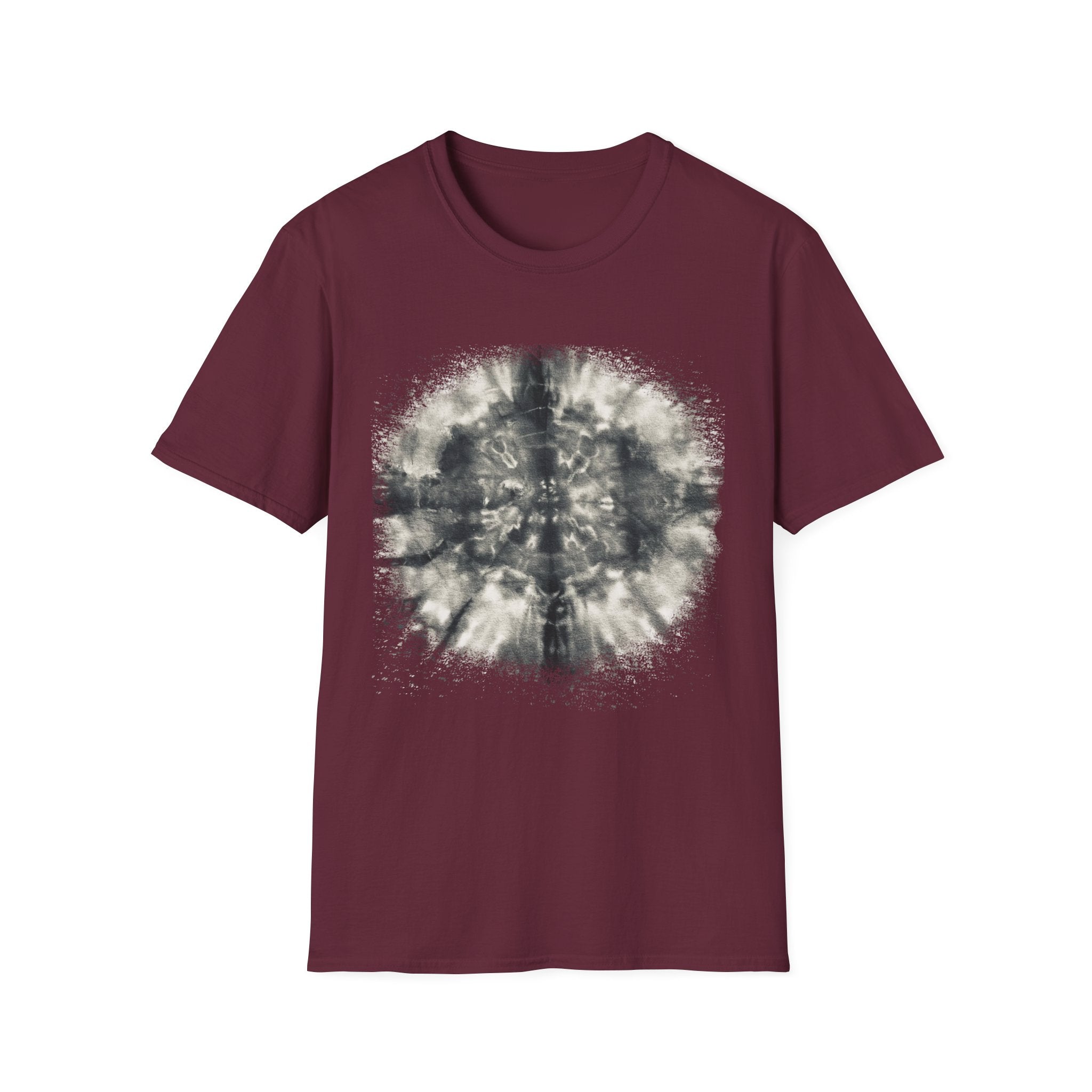 CROSS ROAD: Gritty, graphite style...  Trendy Tie-Dye Unisex Softstyle T-Shirt | Casual, Chic, Gift Idea, Festival Wear, Everyday Fashion