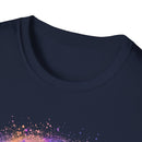 HURRICANE RIDGE: Vibrant Abstract Art T-Shirt | Unisex Softstyle Tee, Casual Wear, Gift for Art Lovers, Summer Vibes, Unique Statement Piece