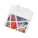 KALEIDOSCOPE: Earth inspired tie dye collage, Unisex Softstyle T-Shirt