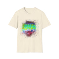 Sidewinder Showdown 2:  Vibrant Artistic Drip T-Shirt, Colorful Graphic Tee, Unisex Rainbow Shirt, Casual Wear, Gift for Art Lovers, Summer Fashion