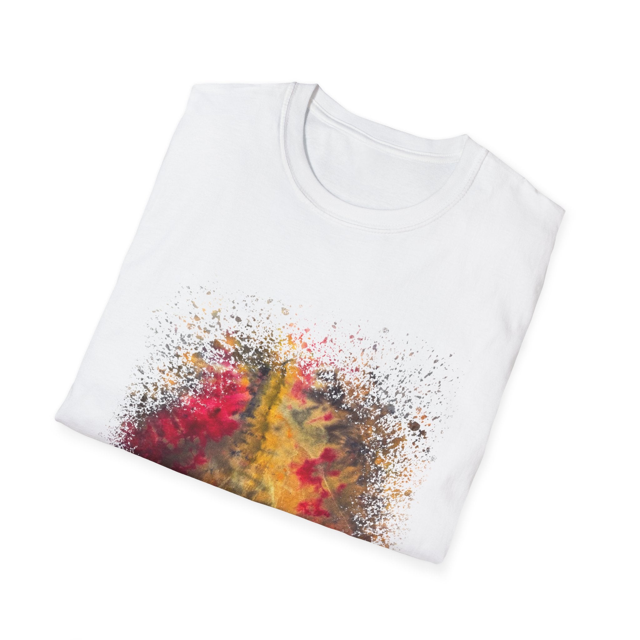 Sapphire Scorpion 2:  Fall Leaves Unisex Softstyle T-Shirt, Autumn Tee, Nature Lover Shirt, Gift for Her, Cozy Casual Wear