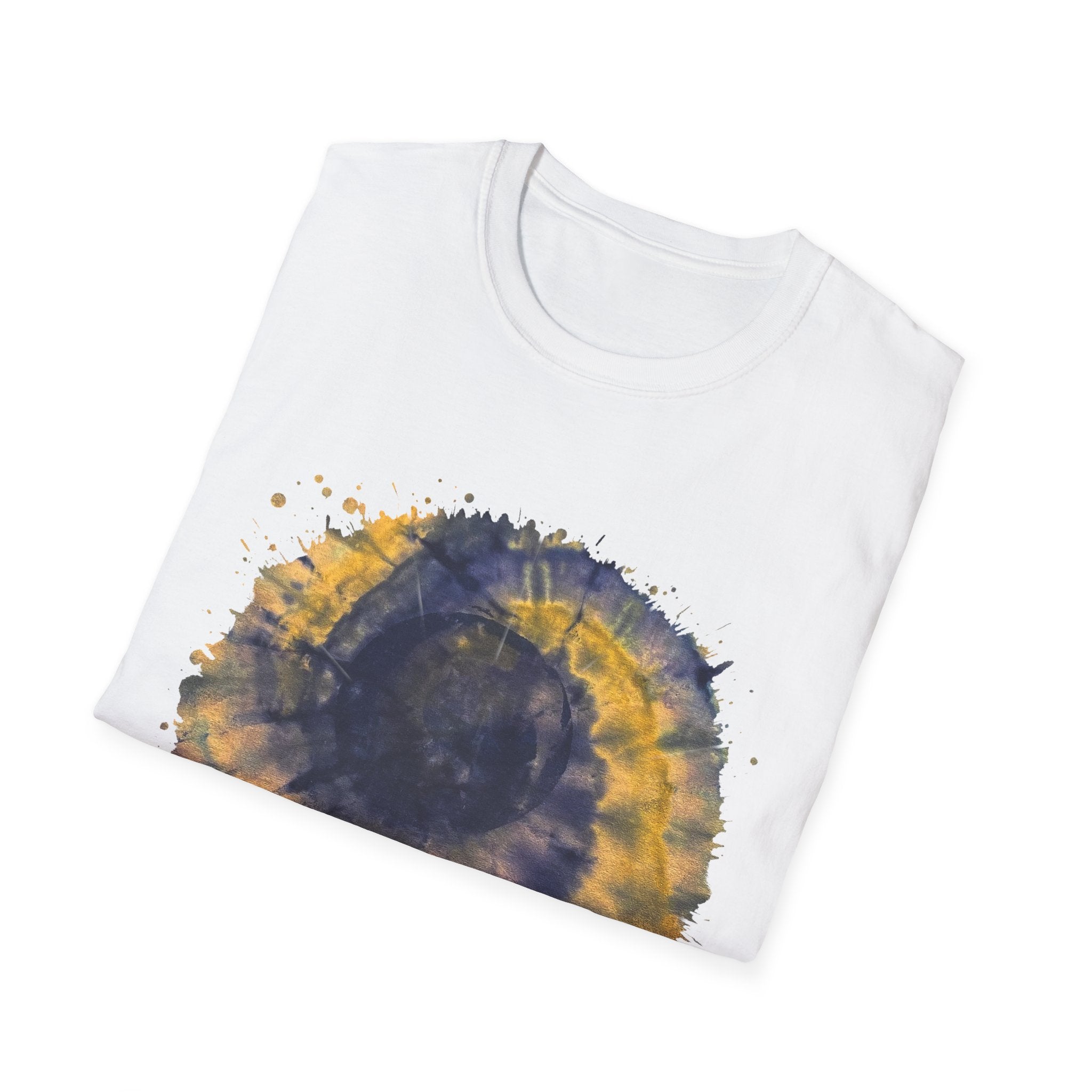 ECLIPSE: Blindside eclipse inspired, Tie-Dye Unisex Softstyle T-Shirt | Comfortable Casual Tee, Unique Graphic Shirt, Trendy Summer Wear, Gift for Her and Him