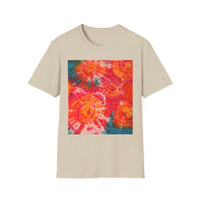 RIPPLE: Koi pond inspired ripple swirl style, Tie-Dye Unisex Softstyle T-Shirt, Bohemian Tee, Summer Vibes Shirt, Festival Wear, Gift for Her, Unique Tie Dye Fashion