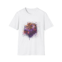 Fantasia 2:  Vibrant Splash Drip Art T-Shirt, Artistic Tee, Unisex Graphic Shirt, Trendy Casual Wear, Unique Gift for Art Lovers
