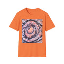 TANGERINE TIGER: Spotted swirl Colorful Tie-Dye Unisex Softstyle T-Shirt, Festival Wear, Casual Outfit, Gift for Her, Summer Vibes, Boho Style