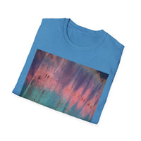 MOMENTUM: Northern Lights inspired, Edgy, Vibrant Tie-Dye Unisex T-Shirt, Softstyle Tee for Summer, Casual Wear, Fashion Statement, Gift for Friends, Festival Outfit, Relaxed Fit