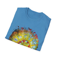 Habanero Helix 2:  Vibrant Tie-Dye Unisex T-Shirt, Retro Graphic Tee, Casual Wear, Unique Gift, Festival Fashion, Summer Apparel