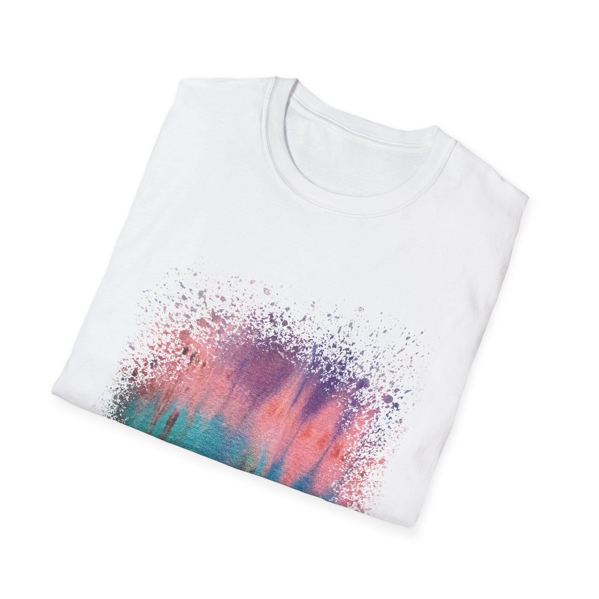 Momentum 2:  Colorful Abstract Unisex T-Shirt | Softstyle Tee for Casual Outings, Gifts, Festivals, Summer Vibes, Daily Wear