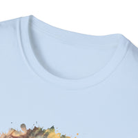 Mocha Spider Dance 2:  Spiral Tie-Dye Unisex T-Shirt, Boho Style Tee, Casual Comfort Shirt, Gift for Nature Lovers, Summer Vibes Apparel