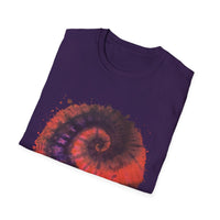 Powerball Bliss 2:  Whimsical Watercolor Spiral T-Shirt, Unisex Tee, Artistic Apparel, Casual Wear, Gift for Art Lovers, Unique Festival Outfit
