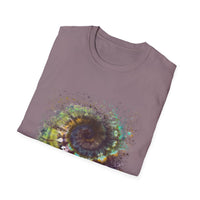 Temptation 2:  Colorful Spiral Art Unisex Softstyle T-Shirt, Casual Wear, Gift for Art Lovers, Eco-Friendly Tee, Summer Fashion