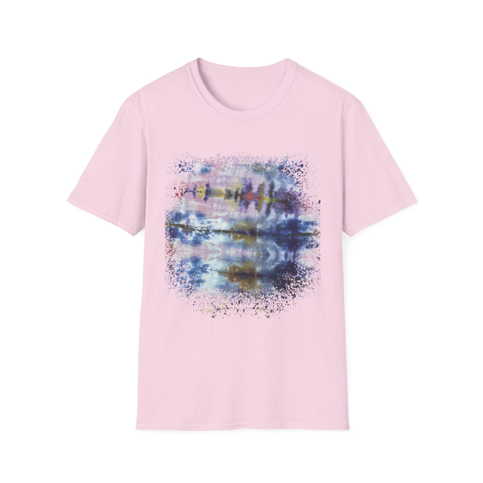 LILAC INFUSION:  Nature inspired Tie-Dye Unisex Softstyle T-Shirt - Boho Chic, Casual Wear, Summer Essential, Festival Outfit, Unique Gift