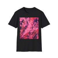 MAGENTA MADNESS;  Smash style, Vibrant Tie-Dye T-Shirt, Unisex Softstyle Tee for Festivals, Summer Vibes, Gifts for Friends, Casual Wear, Easy Fashion