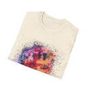 Serenade 2:  Vibrant Drip Artistic T-Shirt, Unisex Softstyle Tee, Colorful Streetwear, Graphic Tee, Casual Artwear, Trendy Summer Shirt