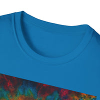 HABANERO HELIX: Rich, bright and Colorful Tie-Dye Unisex Softstyle T-Shirt, Retro Vibe Tee, Festival Outfits, Gift for Teens, Summer Essentials, Casual Wear