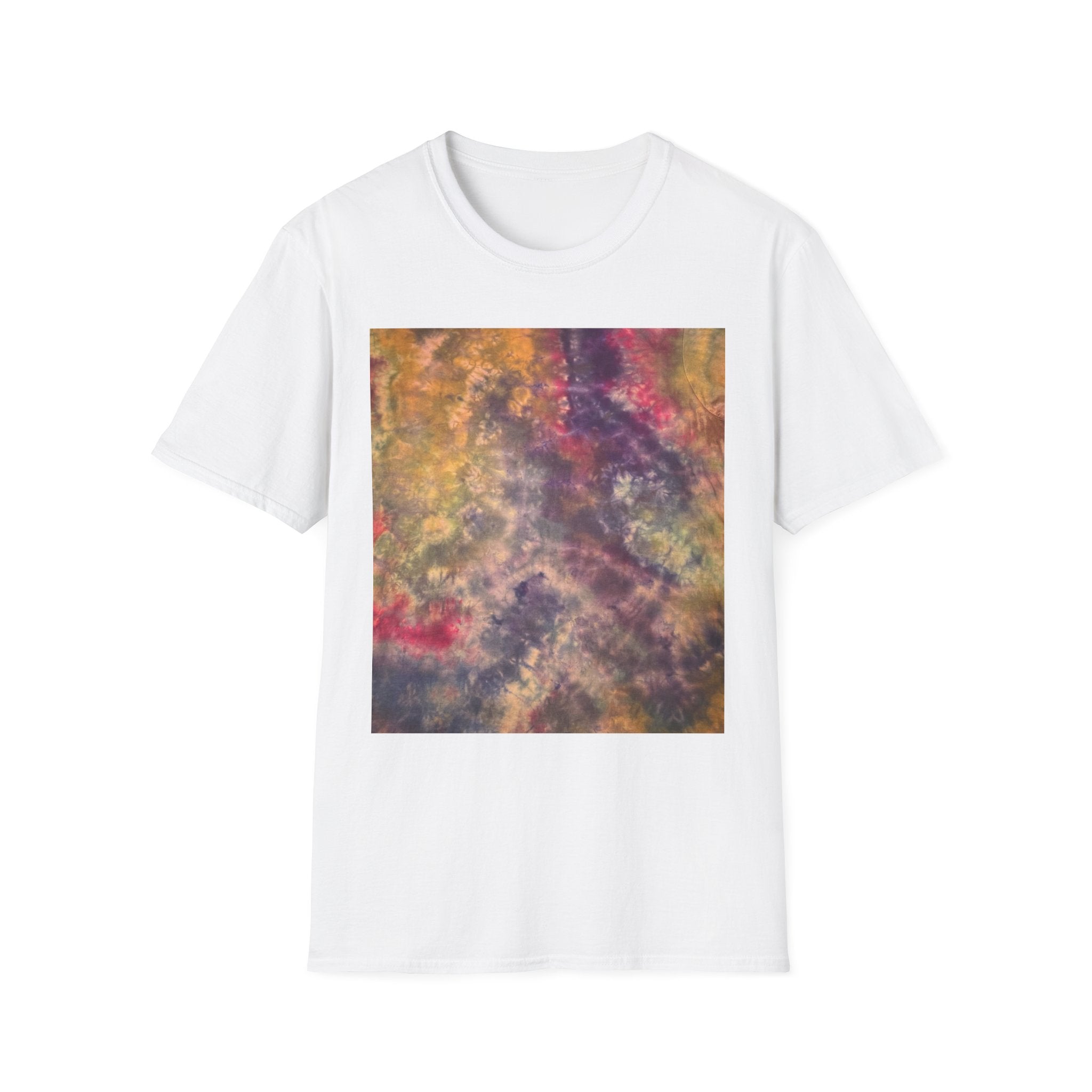 JUPITER JEWEL: Galaxy inspired, Colorful Tie-Dye Unisex Softstyle T-Shirt | Vibrant Casual Wear, Summer Vibes, Festival Gear, Everyday Comfort, Unique Gift