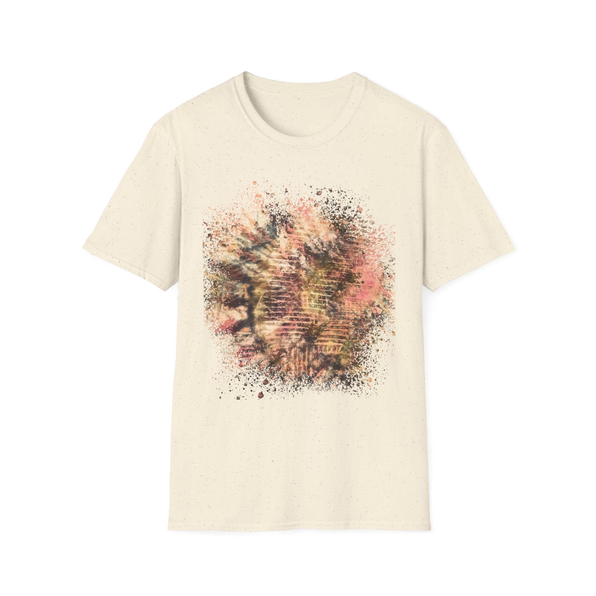CAT SCRATCH FEVER:  Scratchy fun  vibe, Abstract Tie-Dye Unisex Softstyle T-Shirt | Bohemian Vibe, Casual Wear, Gift for Friends, Summer Fashion, Nature Lover Tee