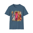RUBICON:  Chic Vibrant Abstract Art Unisex Softstyle T-Shirt - Casual Wear, Art Lover Gift, Everyday Fashion, Unique Graphic Tee