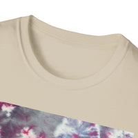 CRITTER: "under the microscope" look, Vibrant Tie-Dye Unisex T-Shirt, Boho Chic Tee, Festival Wear, Summer Essentials, Gift for Friends, Relaxed Casual Style