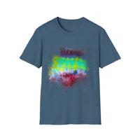 Sidewinder Showdown 2:  Vibrant Artistic Drip T-Shirt, Colorful Graphic Tee, Unisex Rainbow Shirt, Casual Wear, Gift for Art Lovers, Summer Fashion