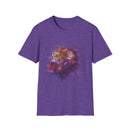 Fantasia 2:  Vibrant Splash Drip Art T-Shirt, Artistic Tee, Unisex Graphic Shirt, Trendy Casual Wear, Unique Gift for Art Lovers