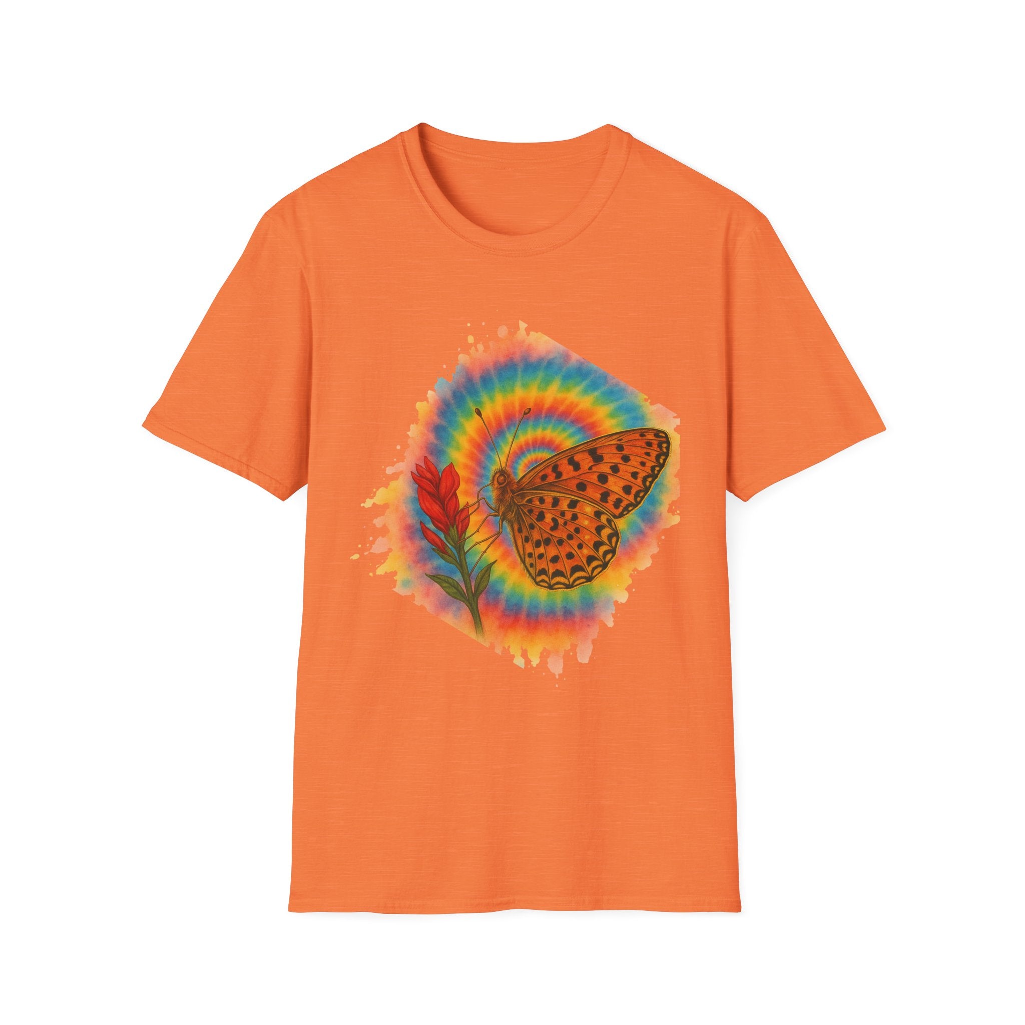 The Butterfly Effect:  Bohemian Butterfly T-Shirt, Vibrant Graphic Tee for Nature Lovers, Unisex Gift for Birthdays, Festivals, Boho Style Apparel