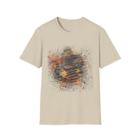 MIDNIGHT SUN: Galaxy, spray style, Abstract Art Unisex T-Shirt – Trendy Graphic Tee for Casual Wear, Unique Gift for Art Lovers, Summer Fashion, Street Style