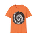 ABYSS: "Down the rabbit hole" vibe, Tie-Dye monochrome Swirl, Unisex Softstyle T-Shirt | Colorful Summer Shirt | Perfect for Festivals, Casual Outings, Gifting, Holidays