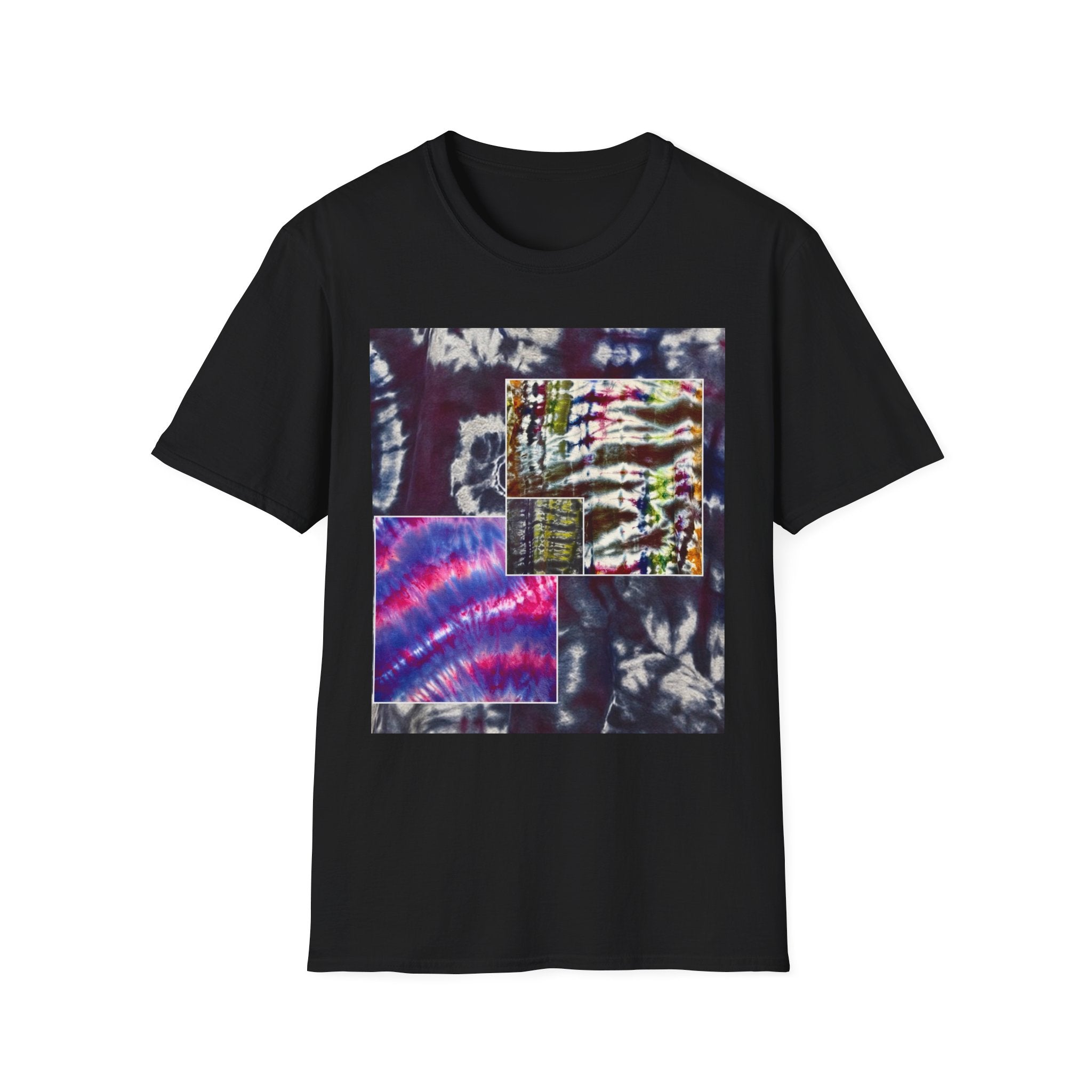 REGATTA ONE: Bold Tie Dye collage, Unisex Softstyle T-Shirt