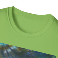 HAWAIIAN HERO: Smash style, mini-swirl tie dye,  Colorful, Unisex Softstyle T-Shirt, Bohemian Tee, Summer Vibe Shirt, Festival Outfit, Casual Wear, Gift Idea