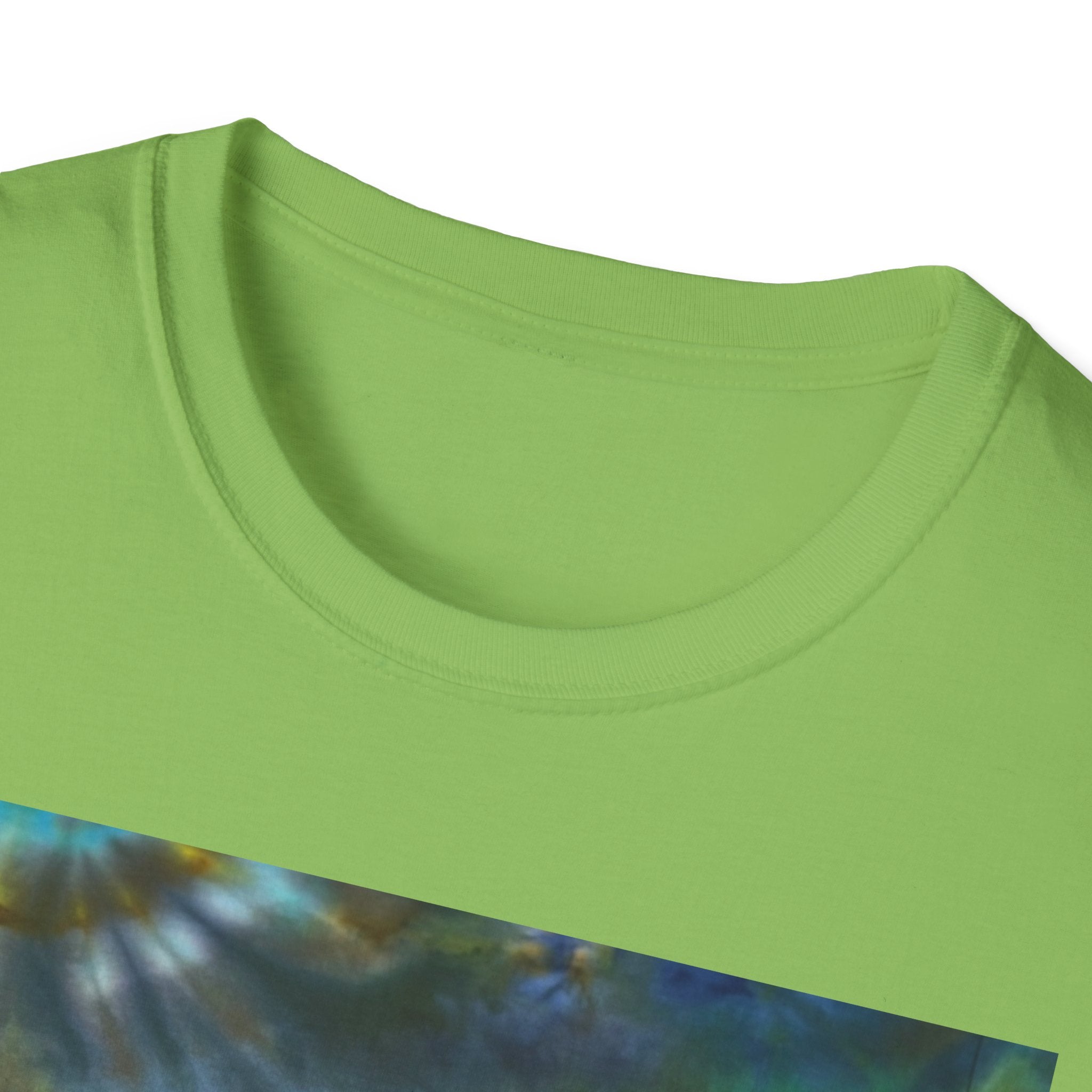 HAWAIIAN HERO: Smash style, mini-swirl tie dye,  Colorful, Unisex Softstyle T-Shirt, Bohemian Tee, Summer Vibe Shirt, Festival Outfit, Casual Wear, Gift Idea