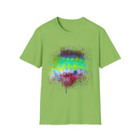 Sidewinder Showdown 2:  Vibrant Artistic Drip T-Shirt, Colorful Graphic Tee, Unisex Rainbow Shirt, Casual Wear, Gift for Art Lovers, Summer Fashion