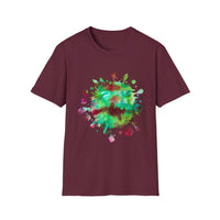 Autumn Infusion 2:  Vibrant Splash T-Shirt - Artsy Graphic Tee for Creatives, Casual Wear, Unique Gift, Summer Style, Colorful Fashion