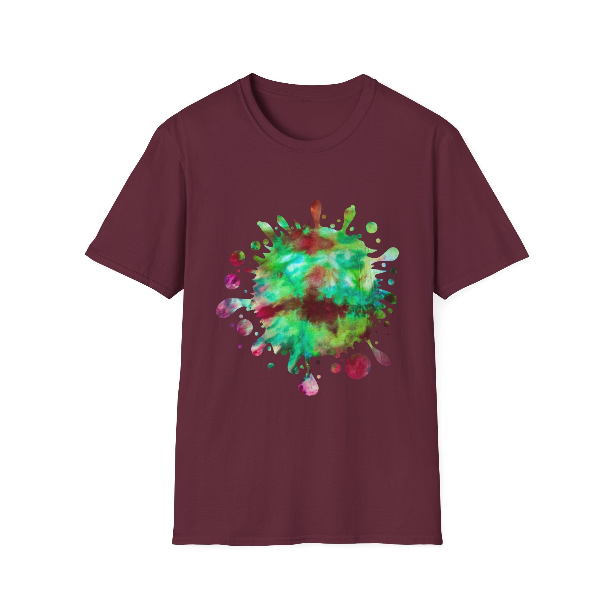 Autumn Infusion 2:  Vibrant Splash T-Shirt - Artsy Graphic Tee for Creatives, Casual Wear, Unique Gift, Summer Style, Colorful Fashion